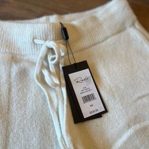 Rails Cream Knit Track Pants